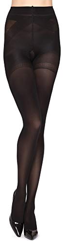 Merry Style Damen Strumpfhose mit Formhöschenteil 70 DEN MSGI026 (Schwarz, 2) von Merry Style