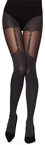 Merry Style Damen Strumpfhose MS 260 40 DEN (Graphite, L (40-44)) von Merry Style