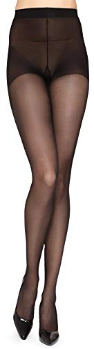 Merry Style Damen Stützstrumpfhose mit Boxershort mit mittlerer Stützfunktion 70 DEN MSGI030 (Schwarz, 4) von Merry Style