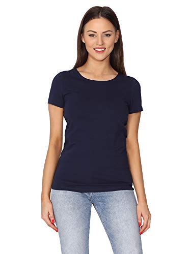 Merry Style Damen T-Shirt Kurzarm MS10-370 (Navy, S) von Merry Style