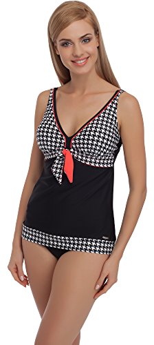 Merry Style Damen Tankini MS55 (Schwarz/Weiß, 38) von Merry Style