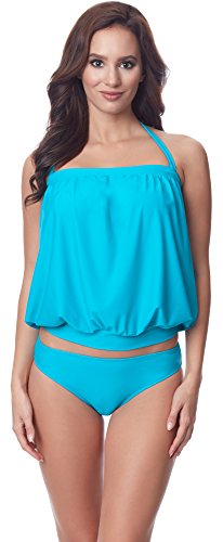 Merry Style Damen Tankini P649-97M(Blau, 38) von Merry Style