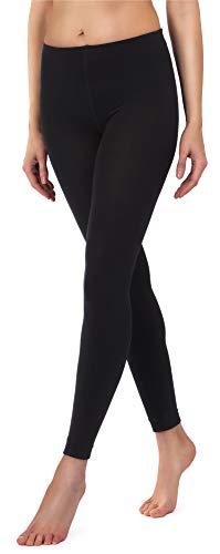 Merry Style Damen Thermo Leggings mit Innenfleece 24550 gefüttert Extra Warm (Schwarz, 40/42) von Merry Style