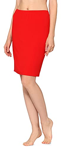 Merry Style Damen Unterrock Petticoat für Röcke MS10-204 (Rot, 4XL) von Merry Style