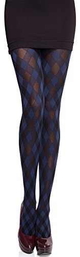 Merry Style Damen blickdichte Strumpfhose MS 317 60 DEN(Navy, S (32-36)) von Merry Style