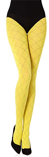 Merry Style Damen blickdichte Strumpfhose MS 328 60 DEN(Canarinno, L (40-44)) von Merry Style