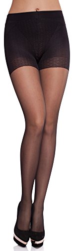 Merry Style Damen figurformende Strumpfhose MS 127 20 DEN (Schwarz, L (40-44)) von Merry Style