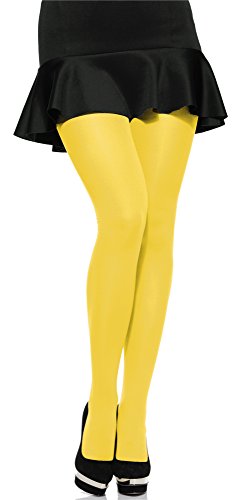 Merry Style Damen Mikrofaser blickdichte Strumpfhose plus size MS 162 60 DEN(Canarinio, XXL (50-56)) von Merry Style