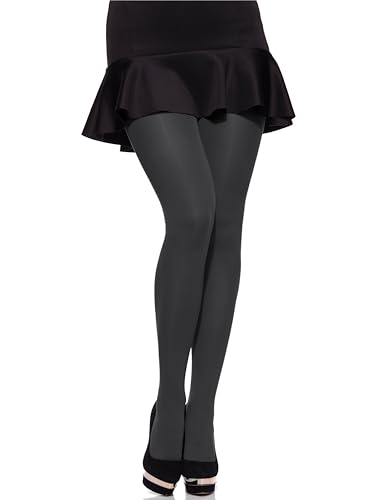 Merry Style Damen Mikrofaser blickdichte Strumpfhose plus size MS 162 60 DEN(Graphite, XXL (50-56)) von Merry Style
