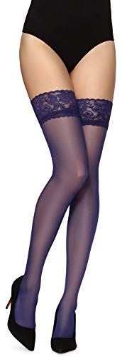 Merry Style Damen transparent Strümpfe MS 200 15 DEN (Cobalt, XS-S (32-38)) von Merry Style