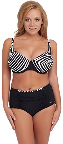 Merry Style Figurformender Damen Bikini EV3T1 (Muster-11DK, Cup 80 F/Unterteil 40) von Merry Style