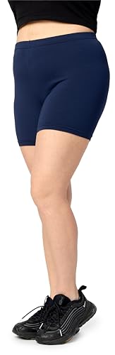 Merry Style Große Größen Damen Shorts Radlerhose Unterhose Hotpants Kurze Hose Boxershorts aus Baumwolle MS10-457 (Marineblau, 6XL) von Merry Style