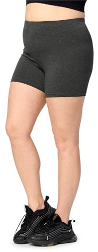 Merry Style Große Größen Damen Shorts Radlerhose Unterhose Hotpants Kurze Hose Boxershorts aus Viskose MS10-451 (DunkelMelange, 3XL) von Merry Style