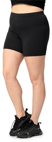 Merry Style Große Größen Damen Shorts Radlerhose Unterhose Hotpants Kurze Hose Boxershorts aus Viskose MS10-451 (Schwarz, 3XL) von Merry Style