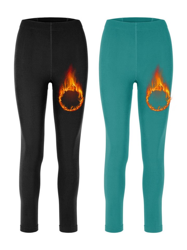 Merry Style Leggings 2er Pack Damen Thermo Leggings Gefütterte Thermoleggings MS-ATX-441 (1-tlg) von Merry Style