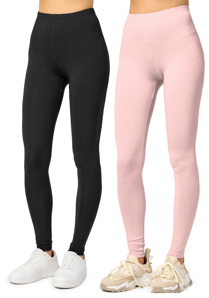 Merry Style Leggings 2er Pack Viskose Damen Lang Hose MS10-143 (2-tlg) von Merry Style