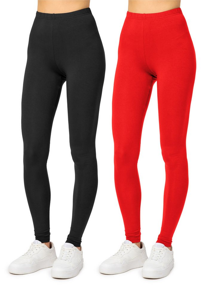Merry Style Leggings 2er Pack Viskose Damen Lang Hose MS10-143 (2-tlg) von Merry Style