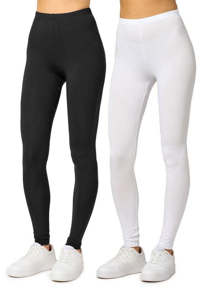 Merry Style Leggings 2er Pack Viskose Damen Lang Hose MS10-143 (2-tlg) von Merry Style