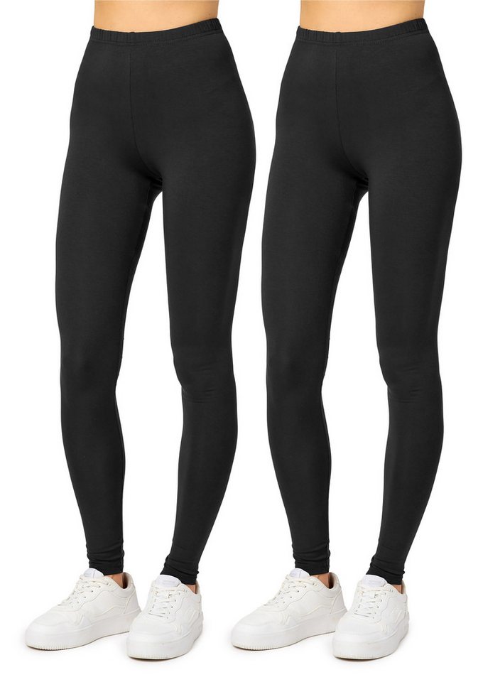 Merry Style Leggings 2er Pack Viskose Damen Lang Hose MS10-143 (2-tlg) von Merry Style