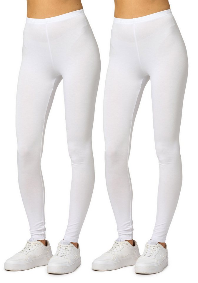 Merry Style Leggings 2er Pack Viskose Damen Lang Hose MS10-143 (2-tlg) von Merry Style