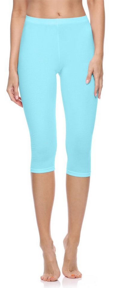 Merry Style Leggings Caprihose Damen 3/4 Hosen MS10-199 (1-tlg) aus Baumwolle von Merry Style