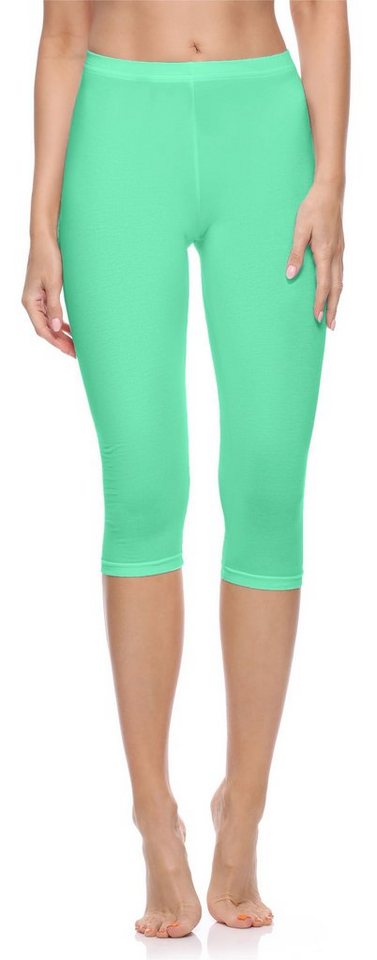 Merry Style Leggings Caprihose Damen 3/4 Hosen MS10-199 (1-tlg) aus Baumwolle von Merry Style