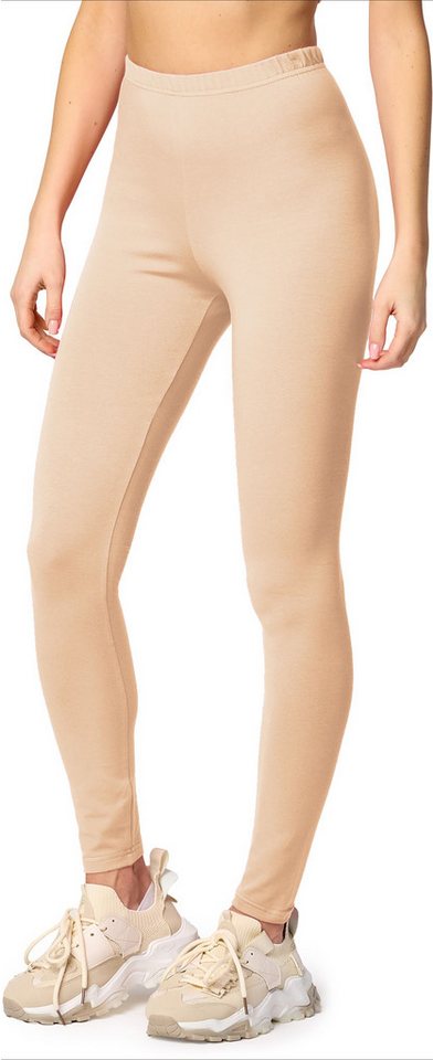 Merry Style Leggings Damen Hosen aus Baumwolle MS10-198 (1-tlg) elastischer Bund, eng von Merry Style