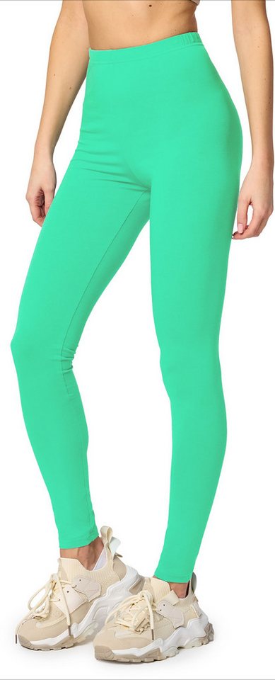 Merry Style Leggings Damen Hosen aus Baumwolle MS10-198 (1-tlg) elastischer Bund, eng von Merry Style