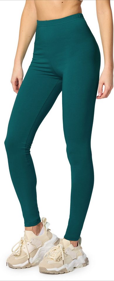 Merry Style Leggings Damen Hosen aus Baumwolle MS10-198 (1-tlg) elastischer Bund, eng von Merry Style