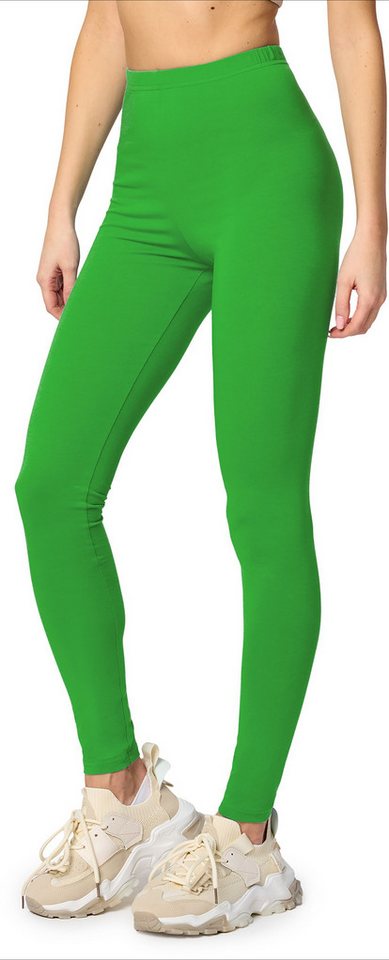 Merry Style Leggings Damen Hosen aus Baumwolle MS10-198 (1-tlg) elastischer Bund, eng von Merry Style