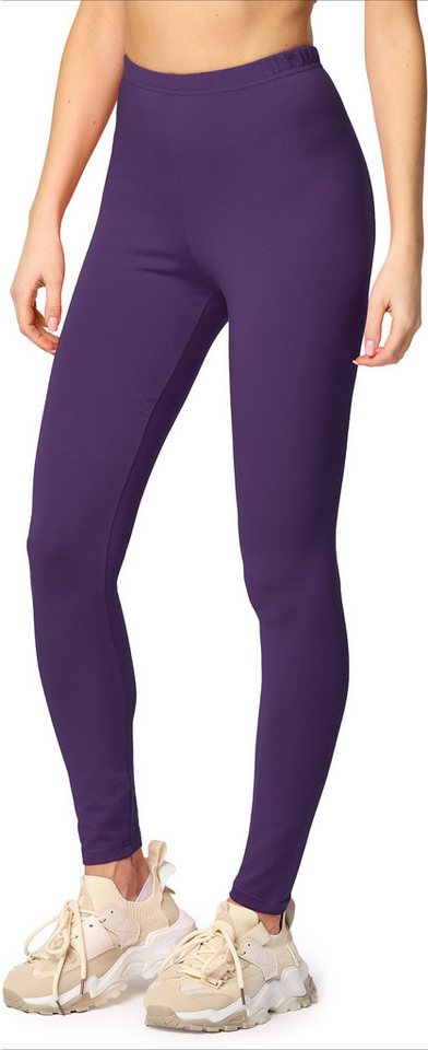 Merry Style Leggings Damen Hosen aus Baumwolle MS10-198 (1-tlg) elastischer Bund, eng von Merry Style