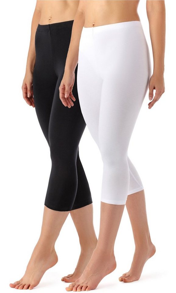 Merry Style Leggings Damen Caprihose 3/4 Hose MS10-144 (2-tlg) aus Viskose, elastischer Bund von Merry Style