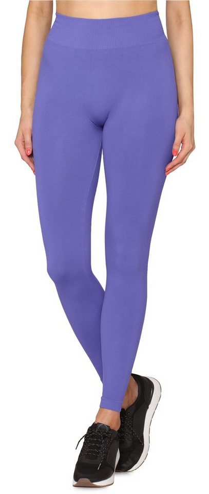 Merry Style Leggings Damen Nahtlose Leggings mit breitem Komfortbund MSGI001 (1-tlg) elastischer Bund von Merry Style