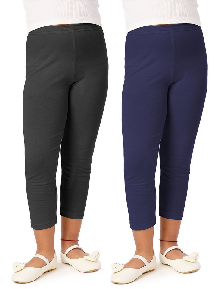 Merry Style Leggings 2 Pack Mädchen 3/4 Capri MS10-131 (2-tlg) elastischer Bund von Merry Style