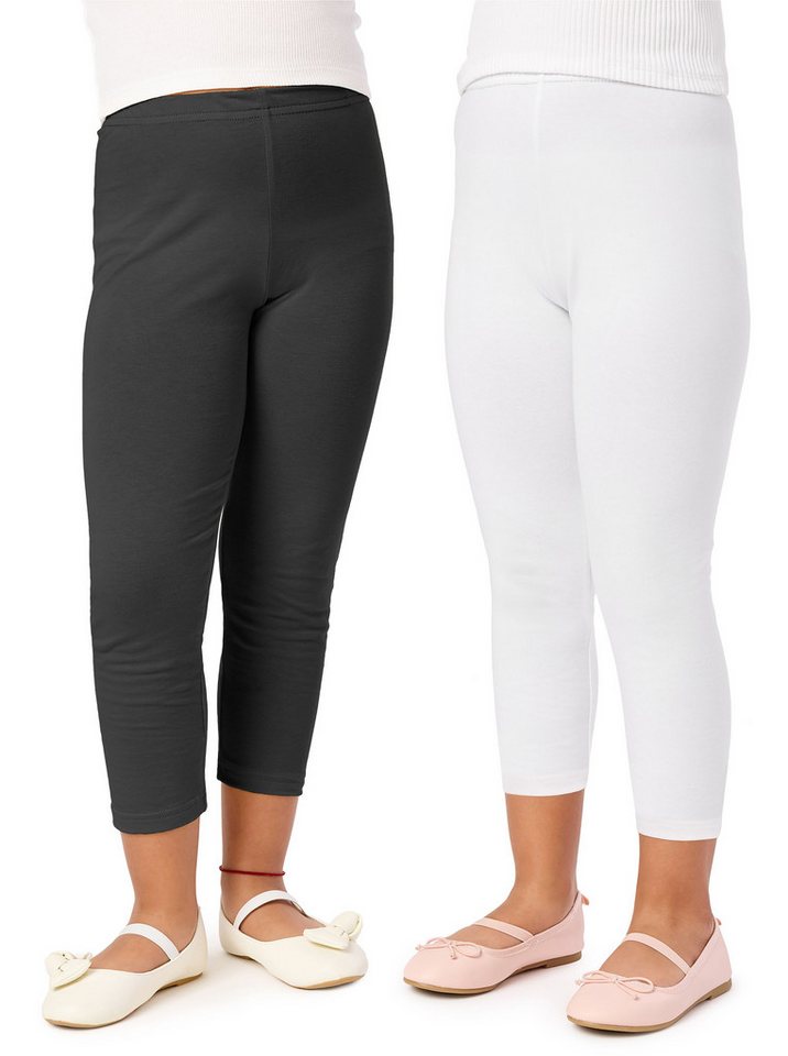 Merry Style Leggings 2 Pack Mädchen 3/4 Capri MS10-131 (2-tlg) elastischer Bund von Merry Style