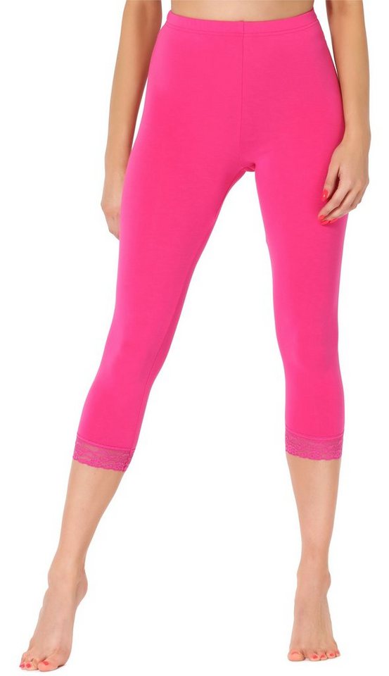 Merry Style Leggings Damen 3/4 Capri Leggings MS10-290 (1-tlg) elastischer Bund von Merry Style