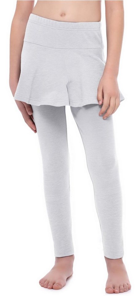 Merry Style Leggings Mädchen Lange Leggings aus Baumwolle mit Rock MS10-254 (1-tlg) elastischer Bund von Merry Style