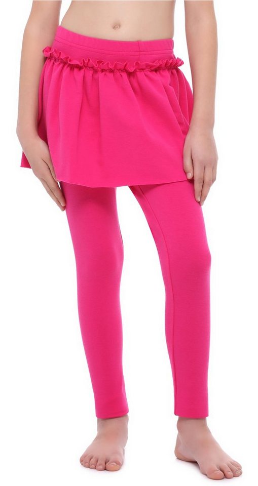 Merry Style Leggings Mädchen Lange Leggings aus Baumwolle mit Rock MS10-255 (1-tlg) elastischer Bund von Merry Style