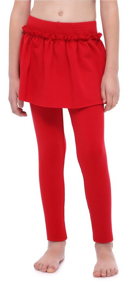 Merry Style Leggings Mädchen Lange Leggings aus Baumwolle mit Rock MS10-255 (1-tlg) elastischer Bund von Merry Style