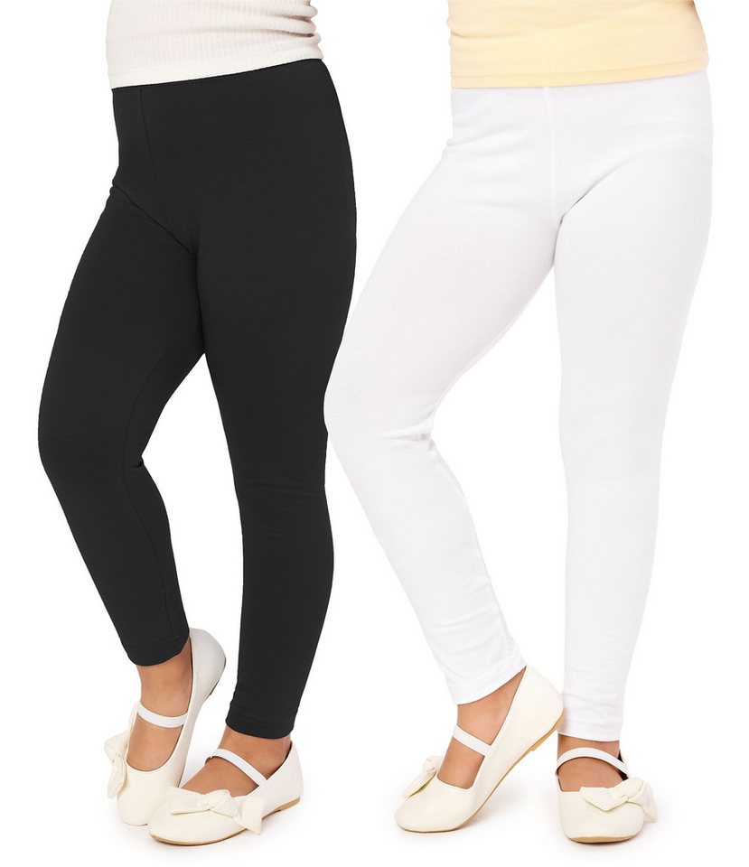 Merry Style Leggings Mädchen Lange Hose Freizeithose mit weitem Bein MS10-130 (2-tlg) aus Viskose, elastischer Bund von Merry Style