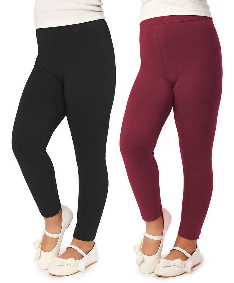 Merry Style Leggings Mädchen Lange Hose Freizeithose mit weitem Bein MS10-130 (2-tlg) aus Viskose, elastischer Bund von Merry Style