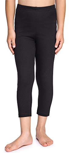 Merry Style Mädchen 3/4 Leggings aus Baumwolle MS10-226 (Schwarz, 146 cm) von Merry Style