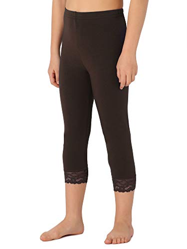 Merry Style Mädchen 3/4 Leggings MS10-293(Braun,110 cm) von Merry Style