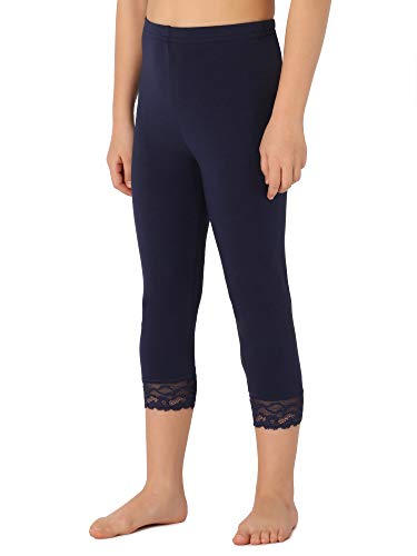 Merry Style Mädchen 3/4 Leggings MS10-293(Marineblau,110 cm) von Merry Style