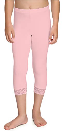 Merry Style Mädchen 3/4 Leggings MS10-293(Puderrosa,128 cm) von Merry Style