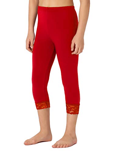 Merry Style Mädchen 3/4 Leggings MS10-293(Rot,122 cm) von Merry Style