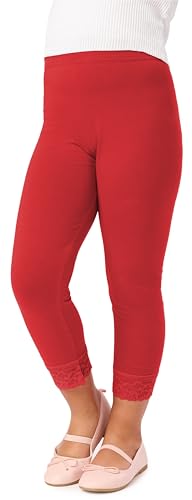 Merry Style Mädchen 3/4 Leggings MS10-293(Rot,158 cm) von Merry Style