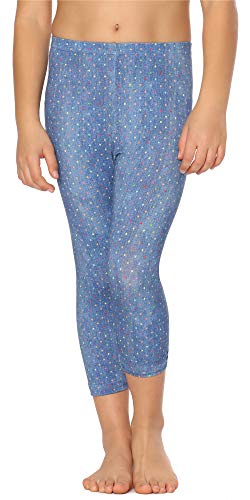 Merry Style Mädchen 3/4 Leggings MS10-405(Blau/Punkte,128) von Merry Style