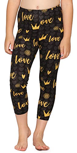 Merry Style Mädchen 3/4 Leggings MS10-405(Graphite/Liebe und Krone,116) von Merry Style