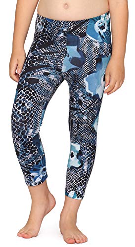 Merry Style Mädchen 3/4 Leggings MS10-405(Marineblau/Blumen,158) von Merry Style